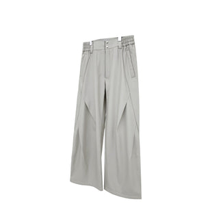 [SOUTH FISH] fleece wide-leg pants