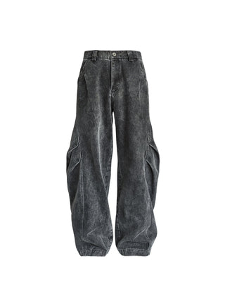 [SOUTH FISH] baggy black shorts