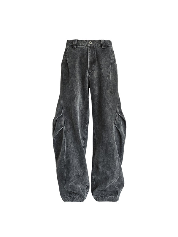 [SOUTH FISH] baggy black shorts