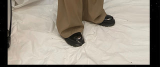 [SOUTH FISH] pleated wide-leg pants