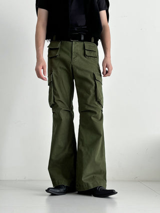 [SOUTH FISH] distressed overalls