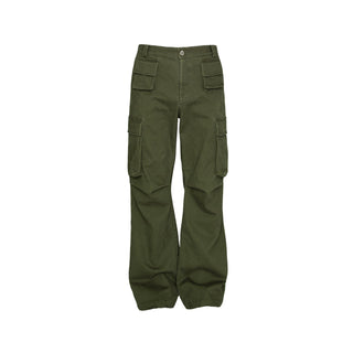 [SOUTH FISH] distressed overalls