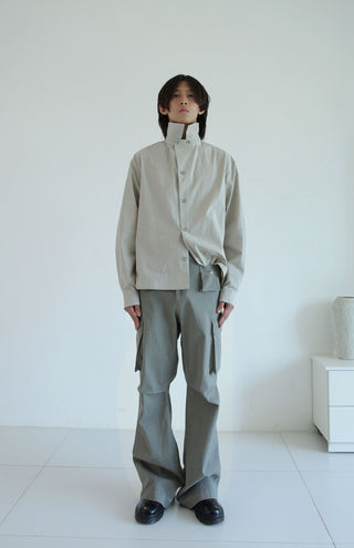 [SOUTH FISH] distressed overalls