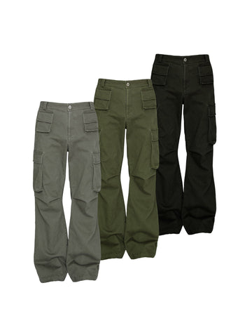 [SOUTH FISH] distressed overalls