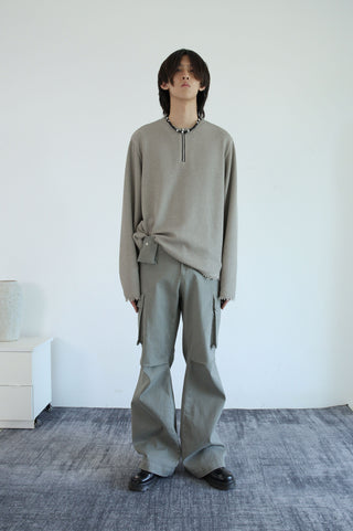 [SOUTH FISH] distressed overalls