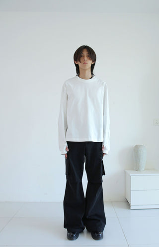[SOUTH FISH] distressed overalls