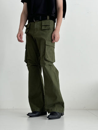 [SOUTH FISH] distressed overalls