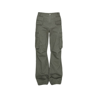 [SOUTH FISH] distressed overalls