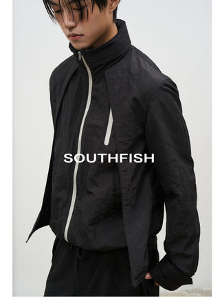 [SOUTH FISH] foldaway cap jacket