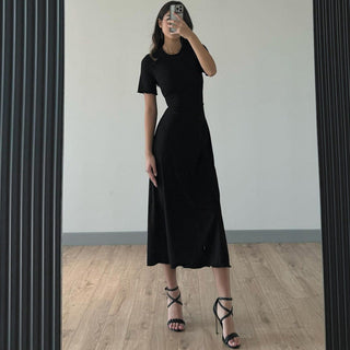Short sleeved Long Dress