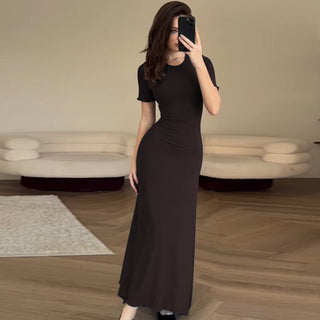 Short sleeved Long Dress