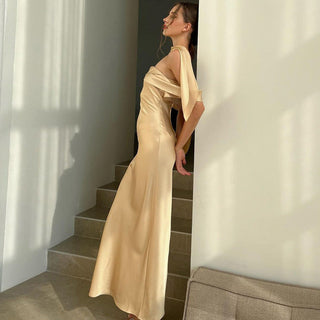 Hot Pink back zipper tube top dress