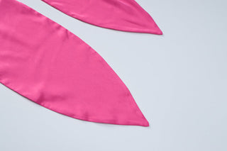 Hot Pink back zipper tube top dress