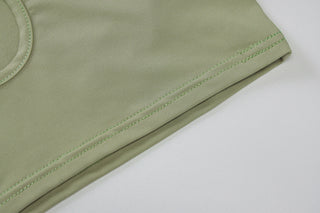 Chest hollow exposed white top