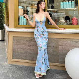 Printed Dinner long Dress