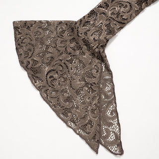 lace hollow low neck Long sleeved + hip skirt