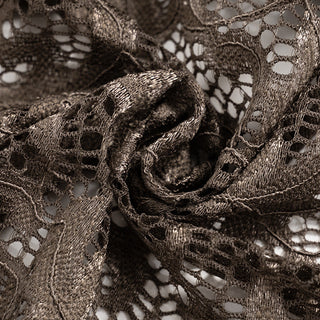 lace hollow low neck Long sleeved + hip skirt