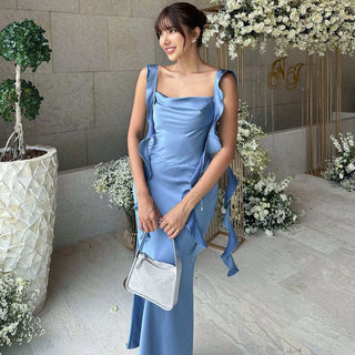 Backless Pure Long Dress