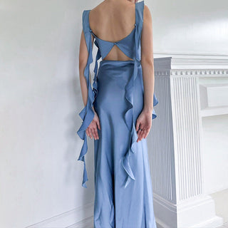 Backless Pure Long Dress