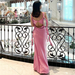 Backless Pure Long Dress