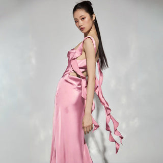 Backless Pure Long Dress