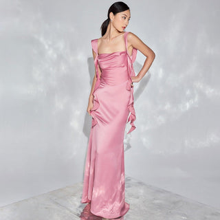 Backless Pure Long Dress