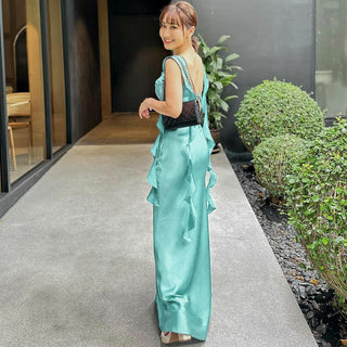 Backless Pure Long Dress