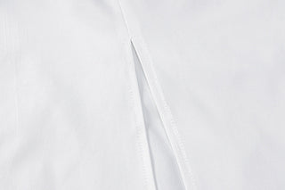 sexy backless round neck sleeveless split dress