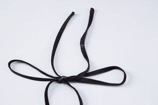 Blue Gradient U collar lace up slim hip dress