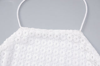 sexy backless tie slim dress