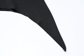 sexy back slim Black suspender dress