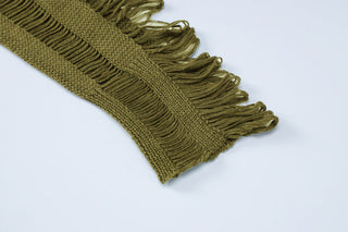 sexy hollow ripped long sleeved dress