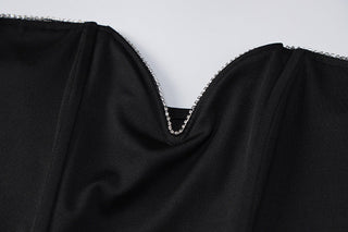 V neck thin tube top