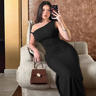 sexy split slim dress