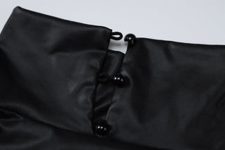 slim high necked long sleeved jumpsuit