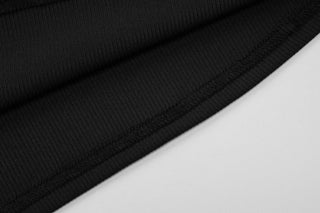 Letter Embroidery Slim Small Vest Top