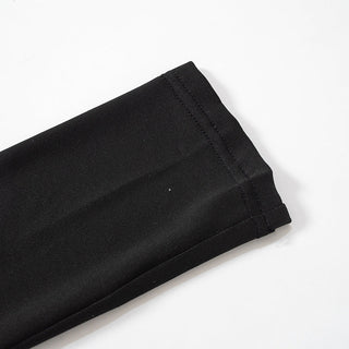 round neck long sleeved printing navel casual top