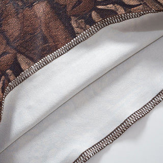 sleeveless printed hollow exposed top