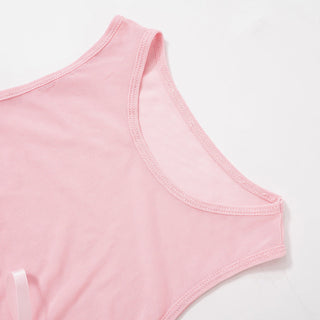 Sweet Girl Pink Short Bow Top