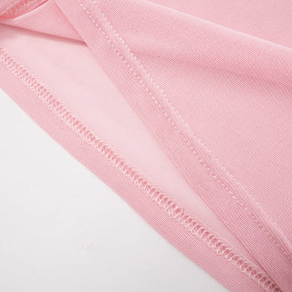 Sweet Girl Pink Short Bow Top