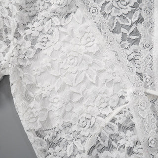 white lace hollow lace off tops