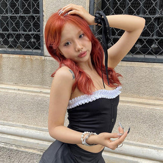 Spring sweet spicy tube top