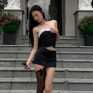 Spring sweet spicy tube top