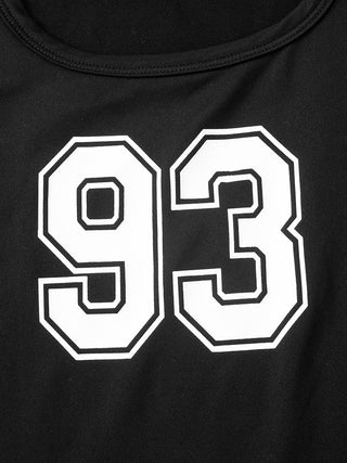 U Neck sleeveless high -waist short skirt