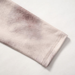 Tie dyeing seal collar long sleeved dress slim