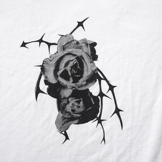 flower print shirt round neck top