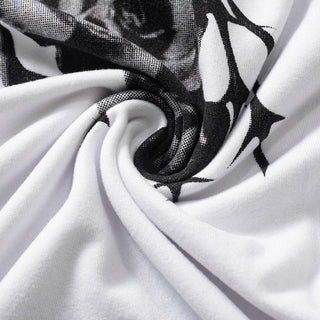 flower print shirt round neck top