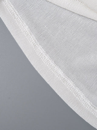 sweet pure color round neck top