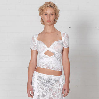 lace strap black square neck top