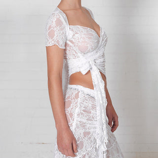 lace strap black square neck top